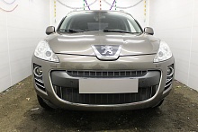 Защитная сетка радиатора верх для Peugeot 4007
