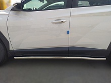 Пороги труба d60 мм для Hyundai Tucson IV