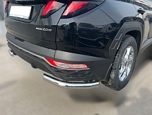 Защита заднего бампера угловая d60 мм для Hyundai Tucson IV