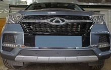 Зимняя заглушка радиатора к съемной сетке низ для Chery Tiggo 4 I Рестайлинг