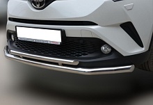 Защита переднего бампера двойная d60/42 мм для Toyota C-HR I Рестайлинг