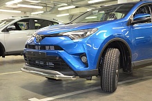 Защита переднего бампера d60 мм для Toyota RAV4 IV (XA40) Рестайлинг