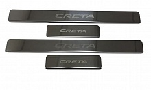 Накладки на пороги из нержавеющей стали 4шт. для Hyundai Creta II