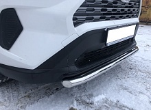 Защита переднего бампера короткая d60 мм для Toyota RAV4 V (XA50)