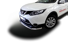 Защита переднего бампера d60 мм для Nissan Qashqai II