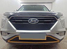 Зимняя заглушка радиатора к съемной сетке низ для Hyundai Creta II
