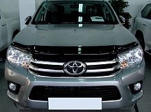 Дефлектор капота темный для Toyota Hilux VIII