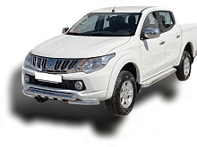 Защита переднего бампера G d76 мм для Mitsubishi L200 V