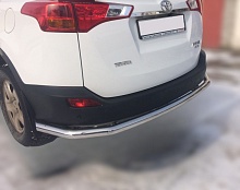 Защита заднего бампера угловая большая d60 мм для Toyota RAV4 IV (XA40)
