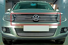 Защитная сетка радиатора верх 4 части для Volkswagen Tiguan I Рестайлинг