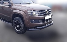 Защита переднего бампера G с покрытием "раптор" d76 мм для Volkswagen Amarok I