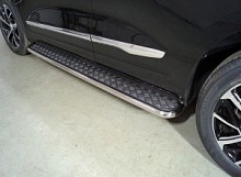 Пороги с площадкой 42,4 мм для Haval Jolion I Рестайлинг