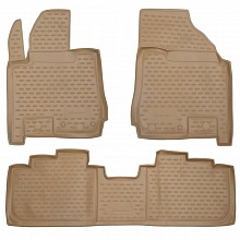 Коврики в салон полиуретан 3шт для Cadillac SRX II Рестайлинг