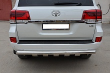 Защита заднего бампера G d76 мм для Toyota Land Cruiser 200 Series Рестайлинг 2
