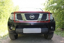 Защитная сетка радиатора верх 3 части для Nissan Navara (Frontier) III (D40)
