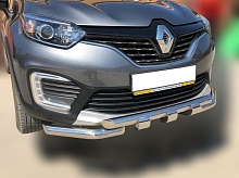 Защита переднего бампера G d60/60 мм для Renault Kaptur I