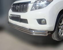 Защита переднего бампера тройная d60/60/42 мм для Toyota Land Cruiser Prado 150 Series