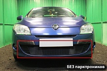 Защитная сетка радиатора низ для Renault Megane III
