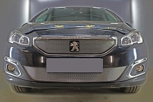 Комплект сеток chrome верх и низ для Peugeot 408 I Рестайлинг
