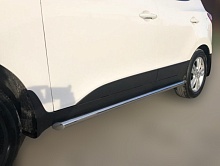 Пороги труба d53 мм для Hyundai ix35 I