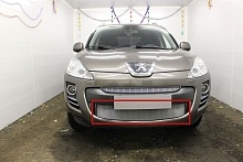 Защитная сетка радиатора низ для Peugeot 4007