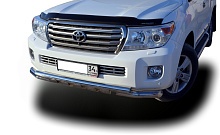 Защита переднего бампера G 5 зубьев d76 мм для Toyota Land Cruiser 200 Series Рестайлинг 1