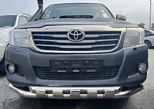 Защита переднего бампера с перемычками d76/60 мм для Toyota Hilux VII Рестайлинг