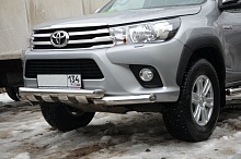 Защита переднего бампера G d76 мм для Toyota Hilux VIII