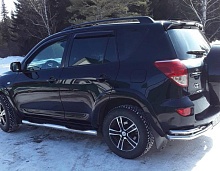 Пороги труба с проступью d76 мм для Toyota RAV4 III (XA30) Рестайлинг