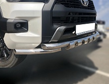 Защита переднего бампера G d60 мм для Toyota Hilux VIII Рестайлинг