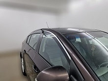 Дефлекторы окон 2D с хром накладками 6 шт. для Chevrolet Cruze I Рестайлинг
