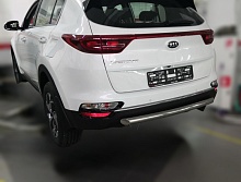 Защита заднего бампера d60 мм для Kia Sportage IV Рестайлинг