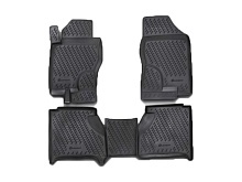 Коврики 3D в салон полиуретан 4 шт для Nissan Navara (Frontier) III (D40)