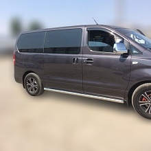Пороги труба d60 мм для Hyundai Grand Starex I Рестайлинг 2