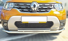 Защита переднего бампера двойная d60/42 мм для Renault Duster II