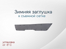 Зимняя заглушка радиатора к съемной сетке верх для Kia Seltos I