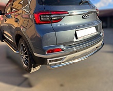 Защита заднего бампера d60 мм для Chery Tiggo 4 I Рестайлинг