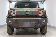 Зимняя заглушка радиатора на стяжке (4 части) верх для Suzuki Jimny IV