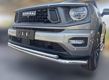 Защита переднего бампера двойная d60/42 мм для Haval H7 I