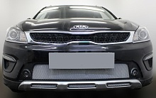 Комплект сеток chrome низ 3 части и центр для Kia Rio X (X-Line) I