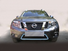 Защитная сетка радиатора низ для Nissan Terrano III (D10)