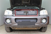 Защитная сетка радиатора верх 2 части для Hyundai Santa Fe I