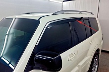 Дефлекторы окон 2D с хром накладками 6 шт. для Mitsubishi Pajero IV