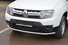 Защита переднего бампера d60 мм для Renault Duster I Рестайлинг