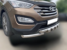 Защита переднего бампера G d60/60 мм для Hyundai Santa Fe III