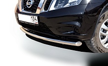 Защита переднего бампера d60 мм для Nissan Terrano III (D10)