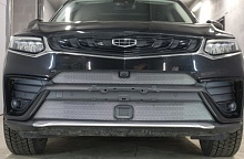 Комплект сеток chrome верх с камерой и низ с датчиками для Geely Tugella I