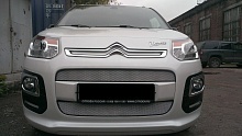 Защитная сетка радиатора комплект 2 части для Citroen C3 Picasso I Рестайлинг