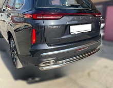 Защита заднего бампера двойная d60/42 мм для EXEED VX I