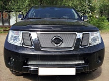 Защитная сетка радиатора верх для Nissan Pathfinder III Рестайлинг